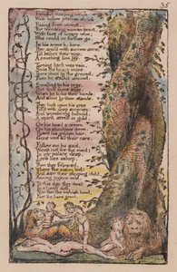 Songs of Innocence and of Experience, Plate 35, The Little Girl Found (Bentley 36)